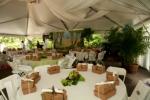 table set for box lunches